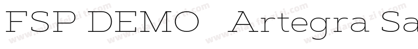FSP DEMO   Artegra Sans Ex Thin字体转换
